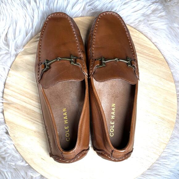 Cole Haan Wyatt Driver Moccasin Shoes Mens Size 7M Horse Bit Brown Equestrian main image 11